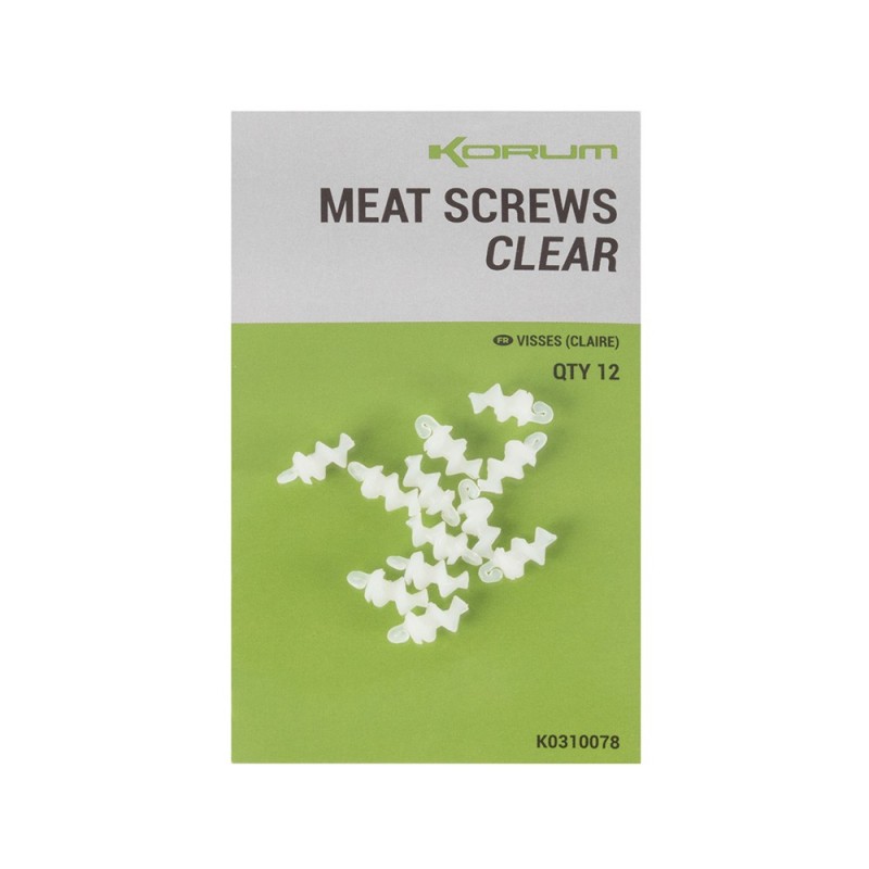Korum Meat Screws (Clear)