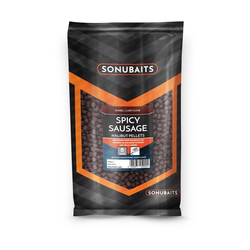Sonubaits Spicy Sausage Halibut Pellets